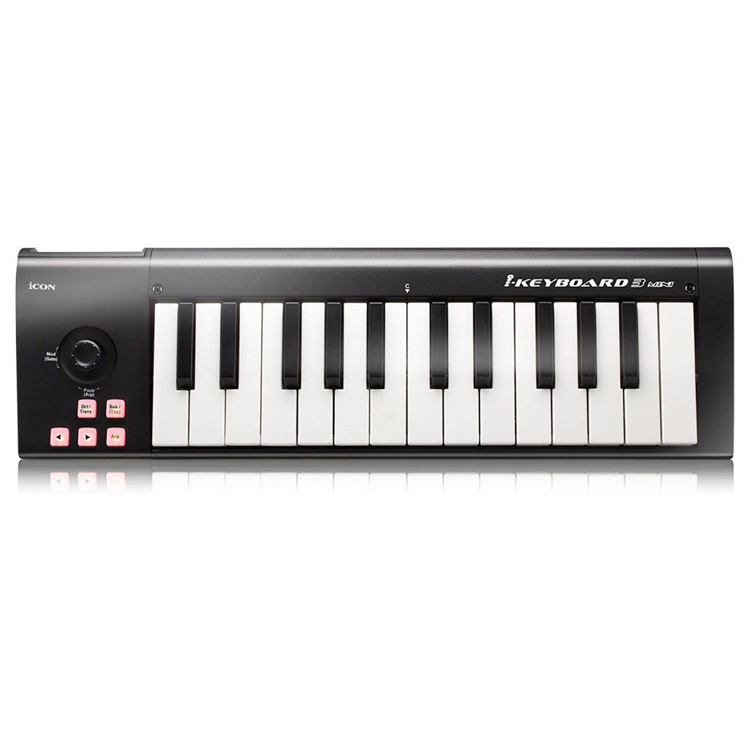 Icon ICOK-IKEY3MINI IKeyboard 3 Mini, 25-Key Controller - Hollywood DJ