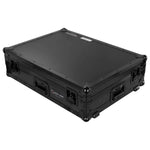 Odyssey FZGSPRIME4BL, Black Denon Prime 4 Flight Case with Glide Platform - Hollywood DJ