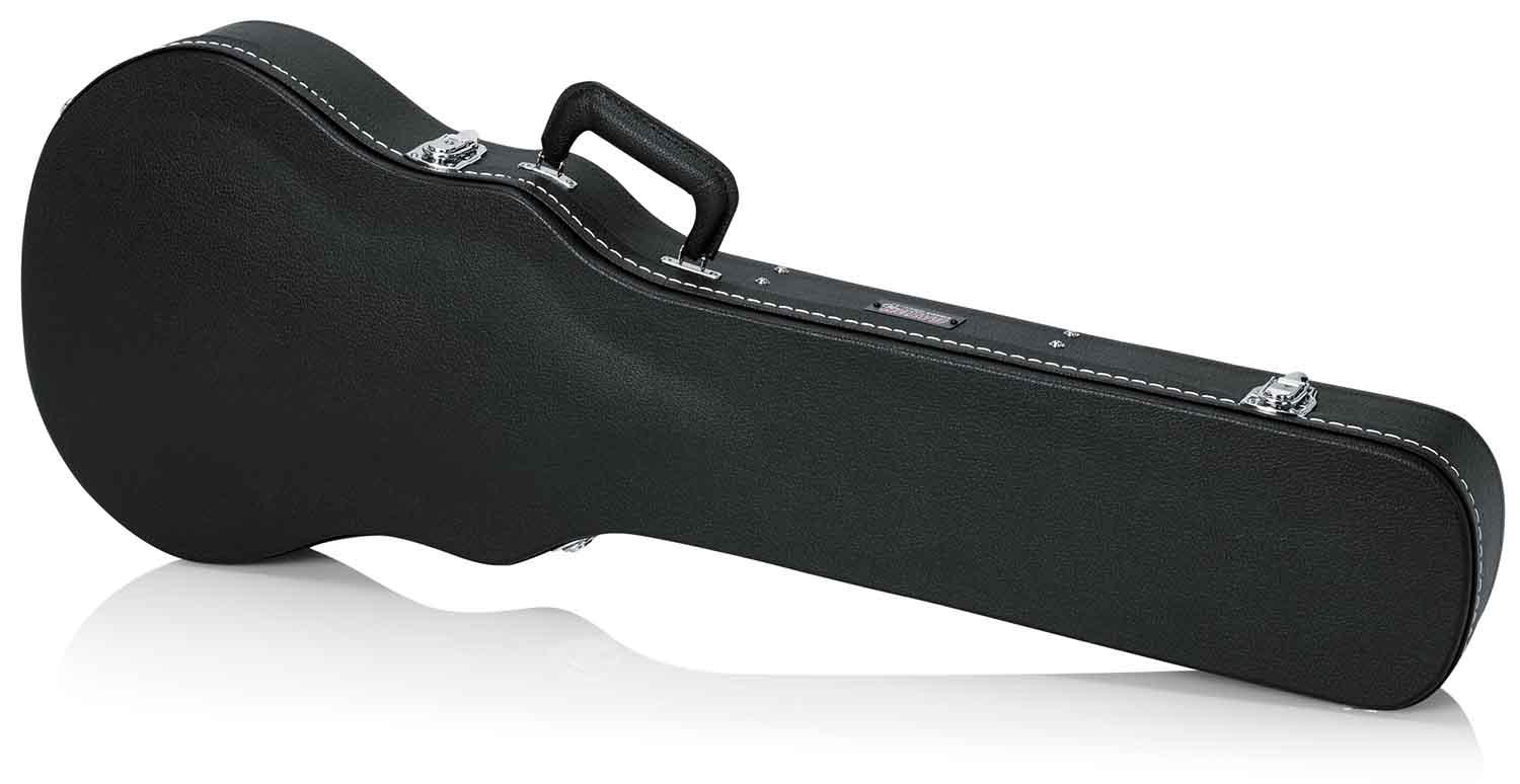 Gator Cases GW-LPS Deluxe Wood Case for Single-Cutaway Guitars - Black - Hollywood DJ