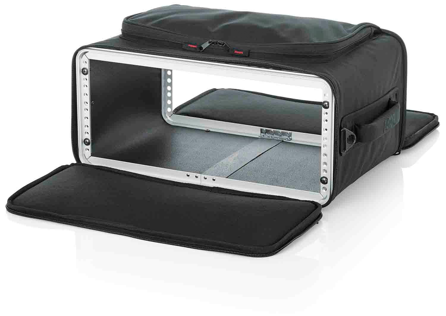Gator Cases GR-RACKBAG-4U, 4U Lightweight Rack Bag with Aluminum Frame and PE Reinforcement - Hollywood DJ