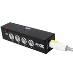 ProX X-PWCX4 BOX Power Center Four-Way Spitter for Indoor Power Connector - Hollywood DJ