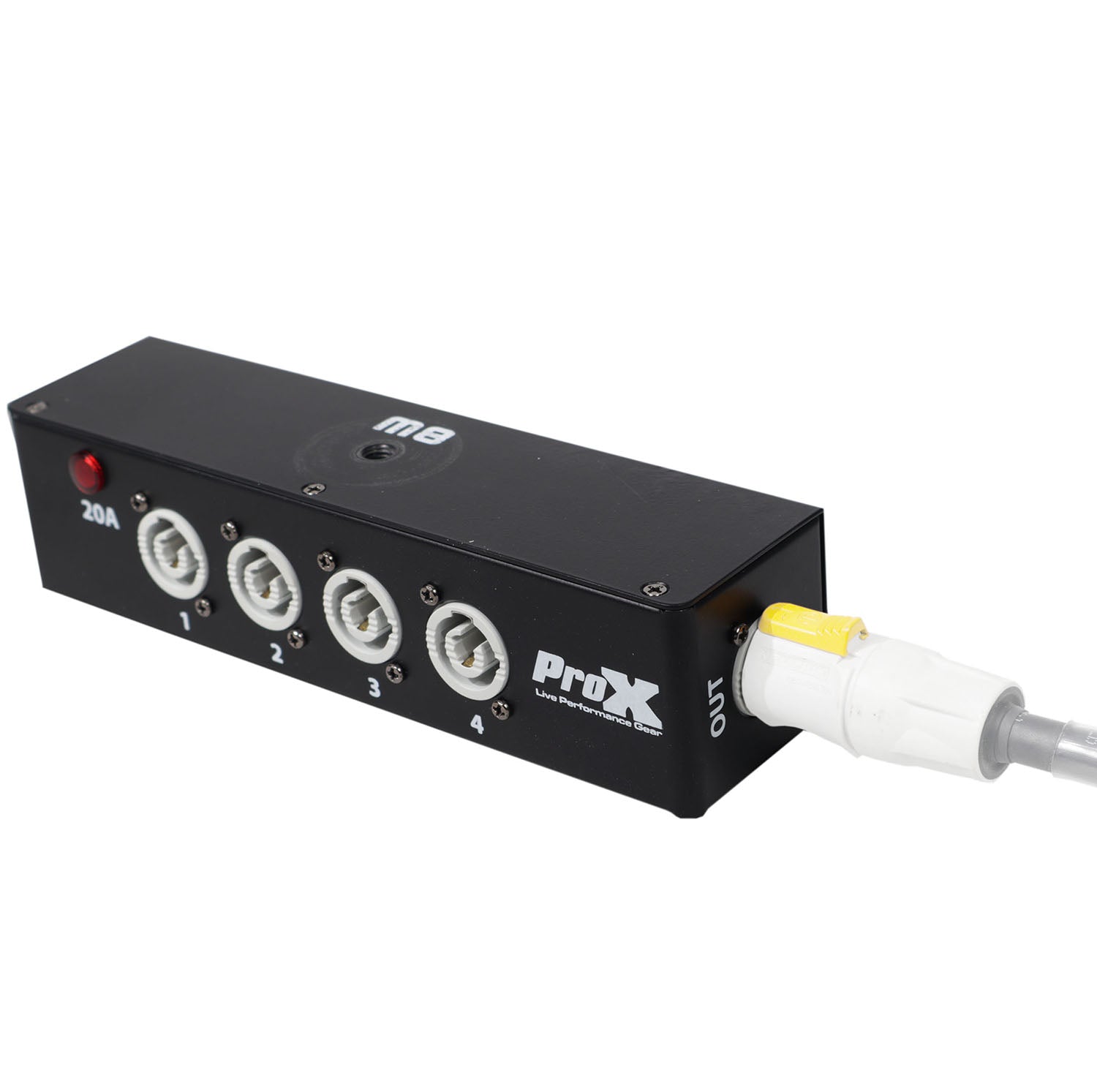 ProX X-PWCX4 BOX Power Center Four-Way Spitter for Indoor Power Connector - Hollywood DJ