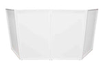 ProX XF-4X3048W MK2 Four Panel Collapse and Go DJ Facade With White Frame and Carry Bag - Black and White Scrims - Hollywood DJ