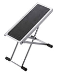 K&M 14670 Height-Adjustable Footrest (Nickel-Colored) - Hollywood DJ