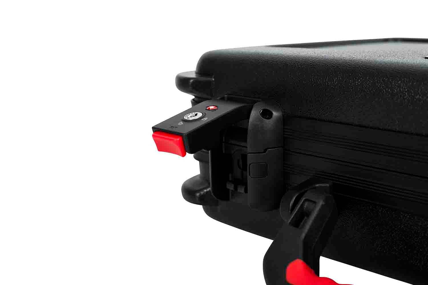 Gator Cases GTSA-MICW6 DJ Case for 6 Wireless Microphones with Battery Storage - Hollywood DJ