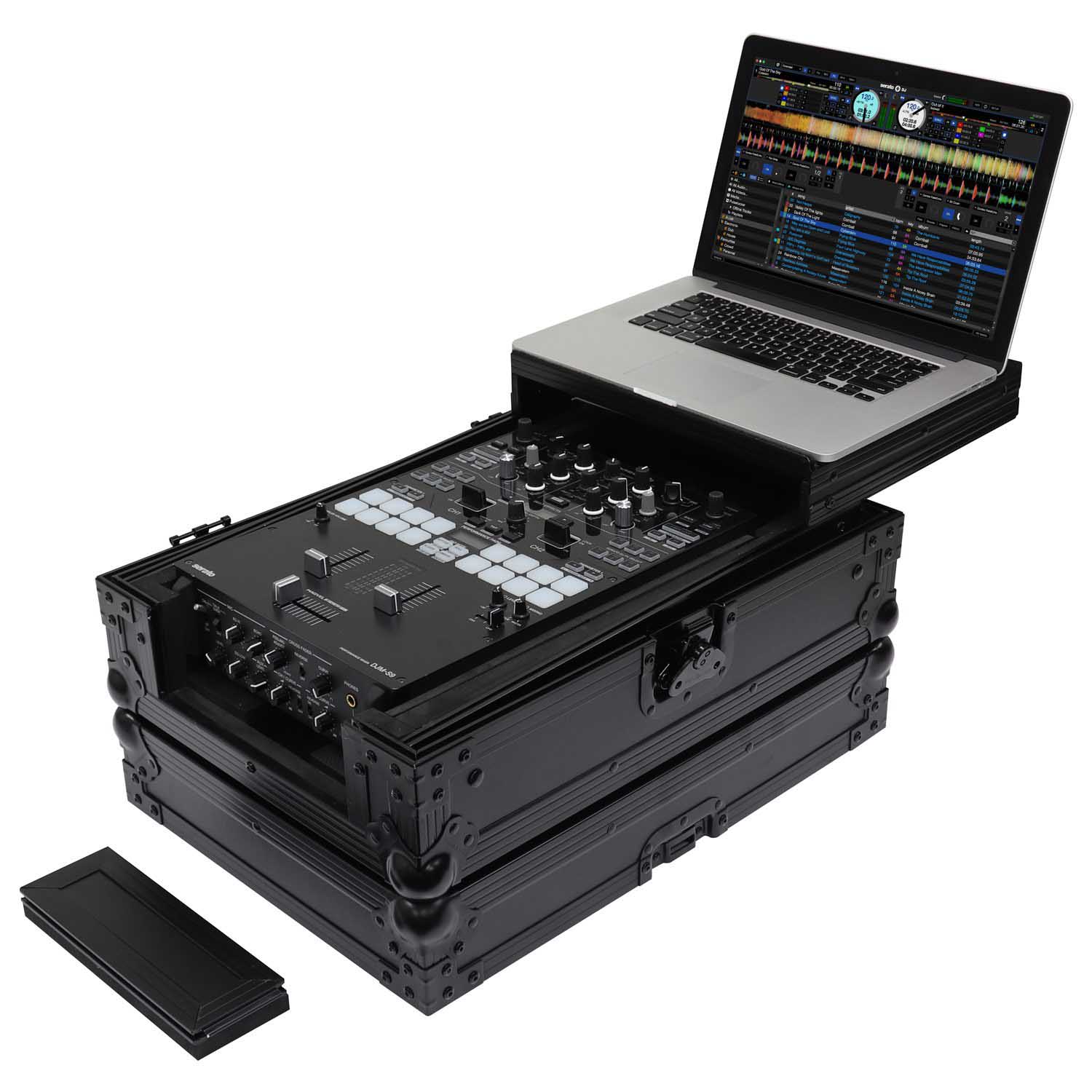 Odyssey FZGS10MX1XDBL, 10″ Format DJ Mixer Case with Extra Deep Rear Compartment - Black - Hollywood DJ