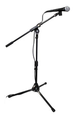 ProX T-MIC05 Short Tripod Microphone Stand with Boom - Hollywood DJ
