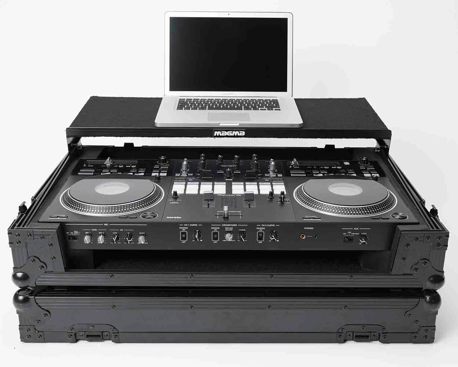 Magma MGA41021 DJ-Controller Workstation for DDJ-REV7 with Wheels - Black - Hollywood DJ