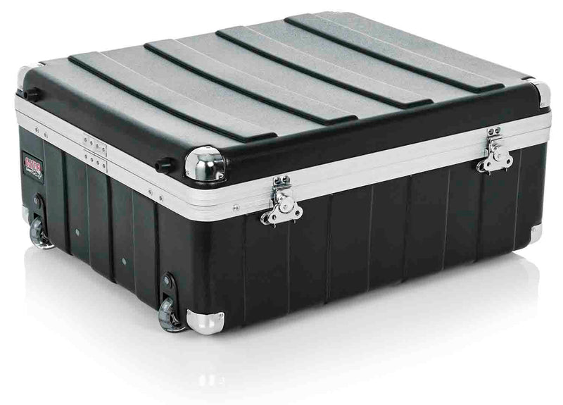 Gator Cases G-MIX-12 PU ATA Molded Pop-Up DJ Mixer Case with Wheels - Hollywood DJ