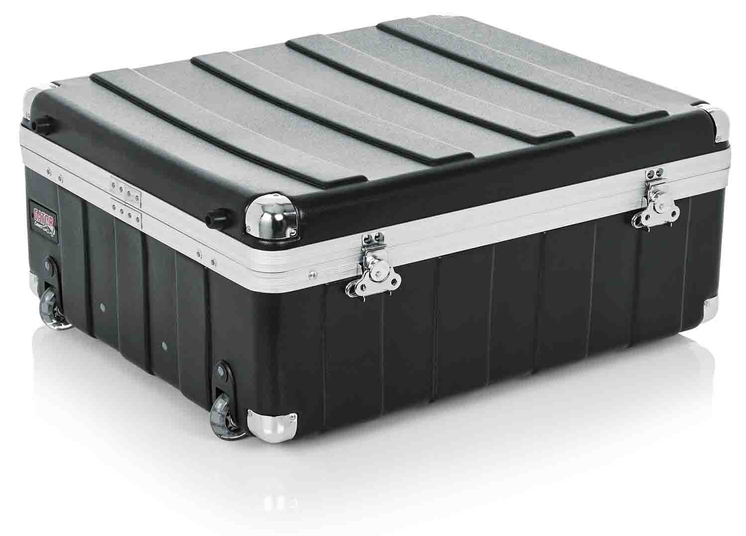 Gator Cases G-MIX-12 PU ATA Molded Pop-Up DJ Mixer Case with Wheels - Hollywood DJ