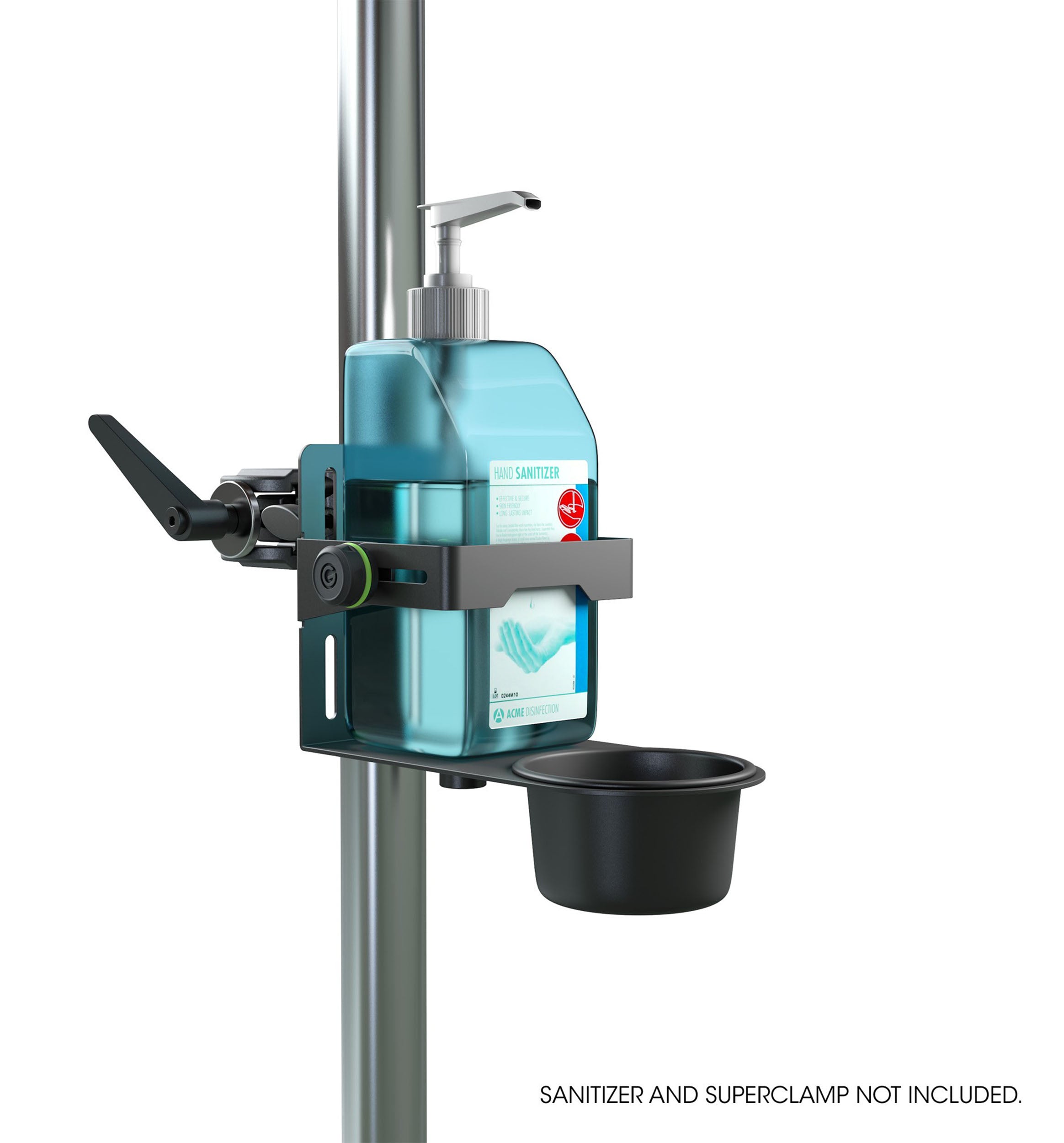 Gravity MA DIS 01 B, Universal Disinfectant Holder - Black - Hollywood DJ