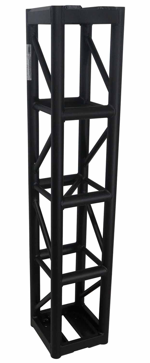 ProX XT-BT1206 BLK, 3mm Wall BoltX Black Bolted 12 Inch Professional Box Truss Segment - 6 Feet - Hollywood DJ
