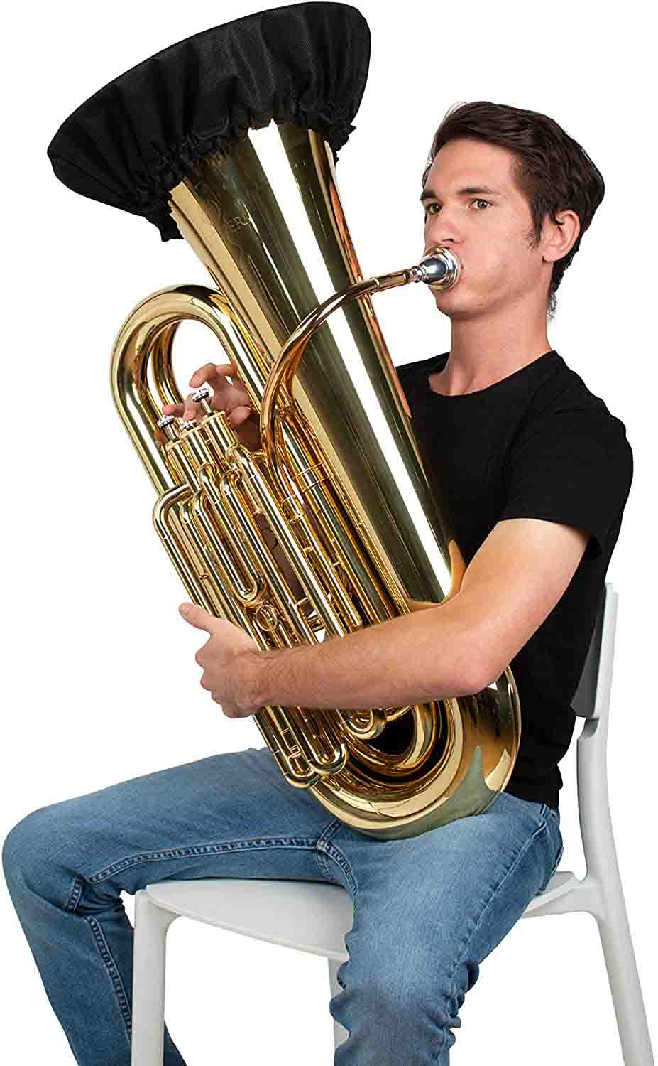 Gator Cases GBELLCVR1617BK 16-17 Inches Bell Cover with MERV 13 Filter - Black - Hollywood DJ