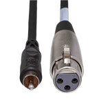 Hosa XRF-105, XLR3F to RCA Unbalanced Interconnect Cable - 5 Feet - Hollywood DJ