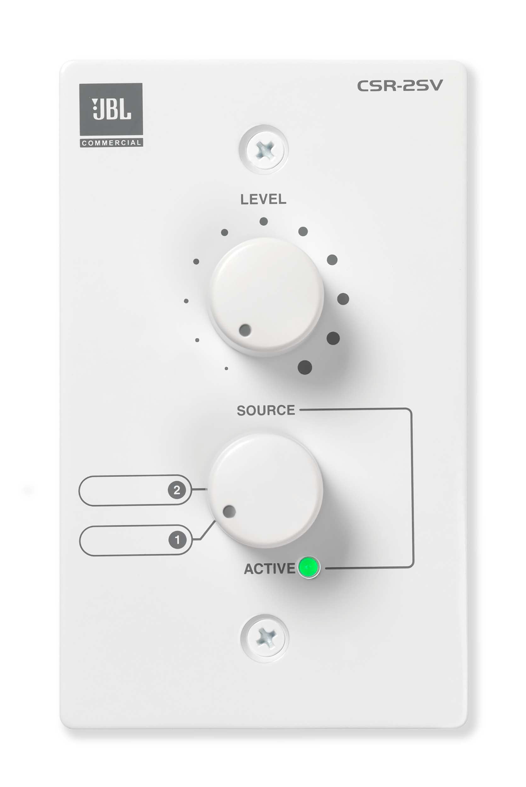 JBL CSR2SVWHTV, Wall-Mounted Remote Control for CSM Mixers - White JBL