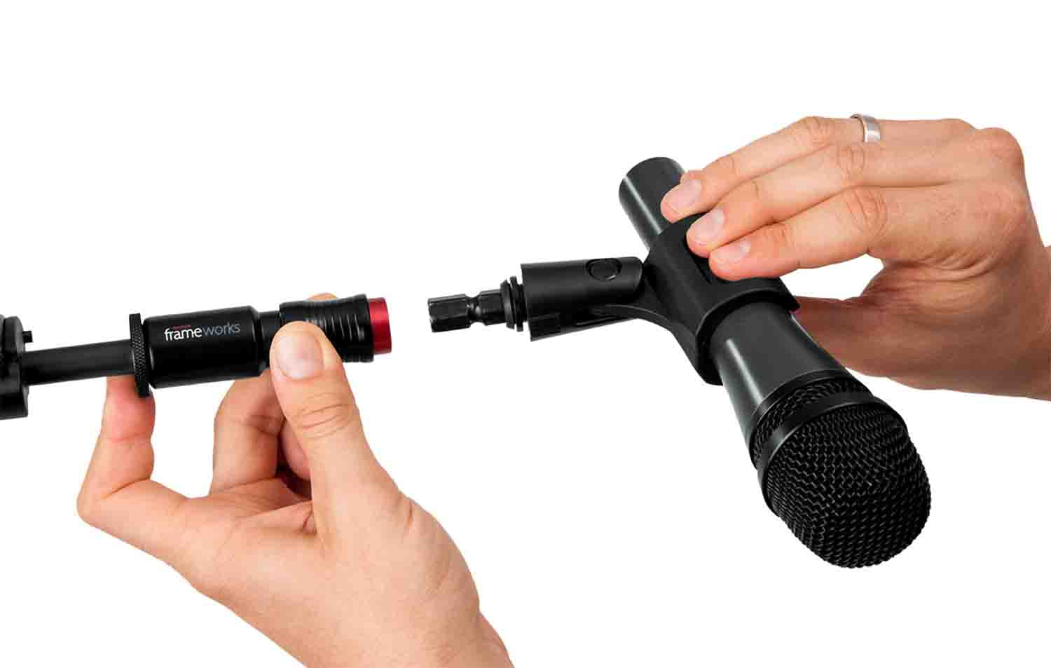 Gator Frameworks GFW-MIC-QRTOP Microphone Clip Quick Release Stand Attachment - Hollywood DJ