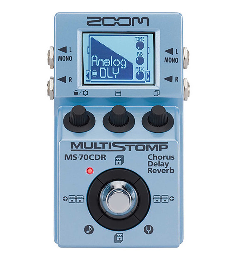 Zoom MS-70CDR+ MultiStomp Chorus/Delay/Reverb Pedal by Zoom