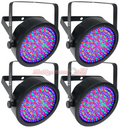 Chauvet DJ EZpar 64 RGBA 4 Pack Battery Powered LED PAR in Black - Hollywood DJ