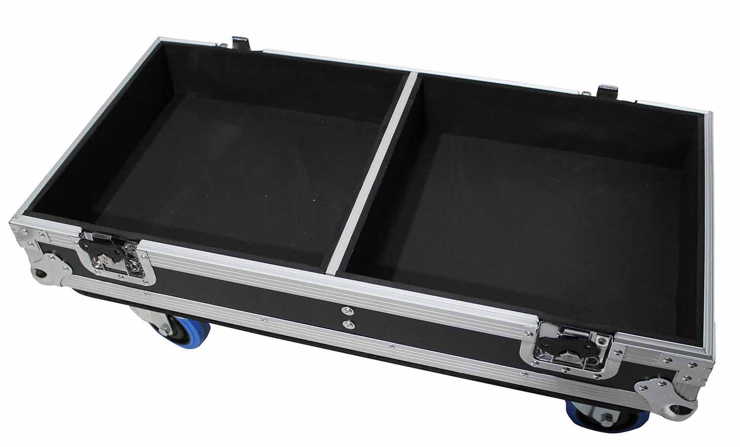 ProX X-RCF-NX15SMAX2W Stage Monitor Flight Case for 2 RCF NX 15-SMA W-4 Inch Casters - Hollywood DJ