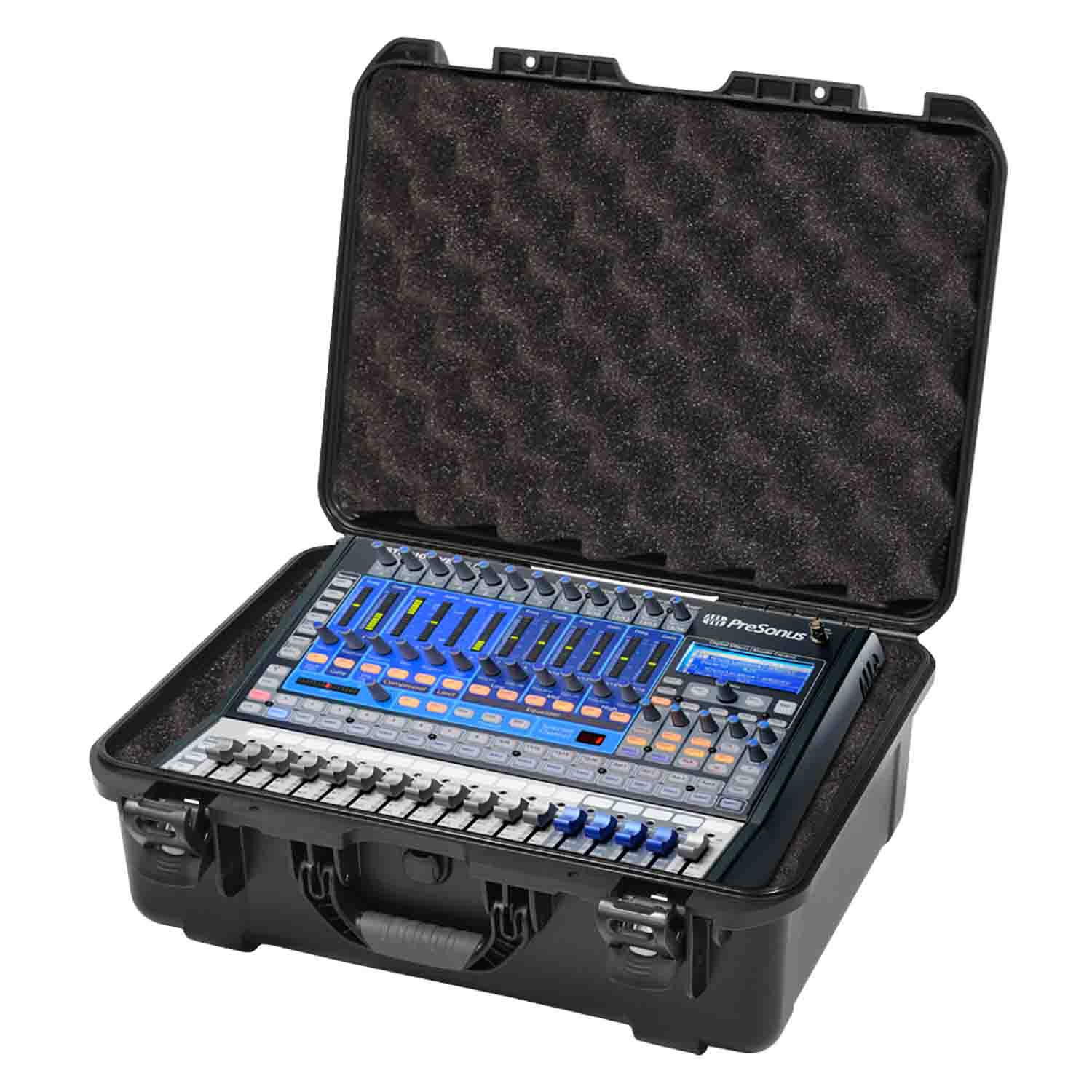 Gator Cases GMIX-PRESON1602-WP DJ Waterproof Case For Presonus StudioLive 16.0.2 – Black - Hollywood DJ