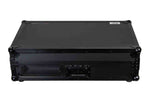Odyssey FZGS1BM10WBL Black 10″ Format DJ Mixer and Turntable Coffin Flight Case with Glide Platform - Hollywood DJ