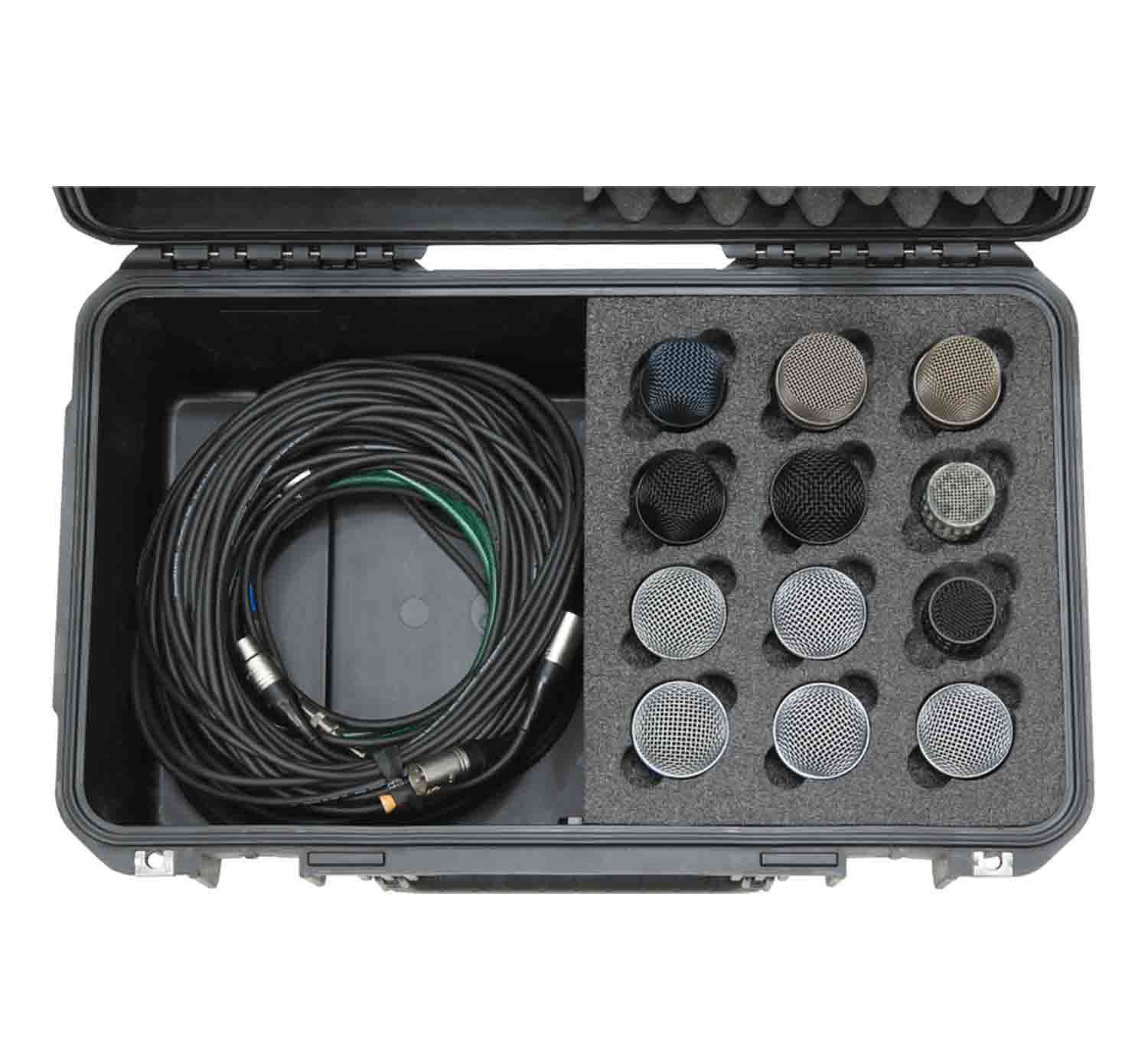 SKB Cases 3i-2011-MC12 iSeries Waterproof Case for 12-Microphones - Hollywood DJ