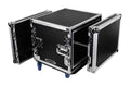 Odyssey FZS08W 8U Shock Mount Rack Flight Case with Caster Wheels - Hollywood DJ