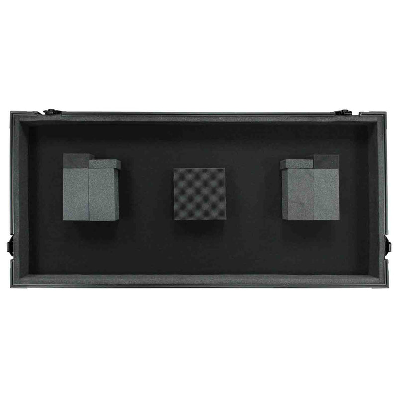 Odyssey FZ12CDJWXD2BL Coffin Flight Case For 12″ Format DJ Mixer and Two Large Format Media Players Odyssey