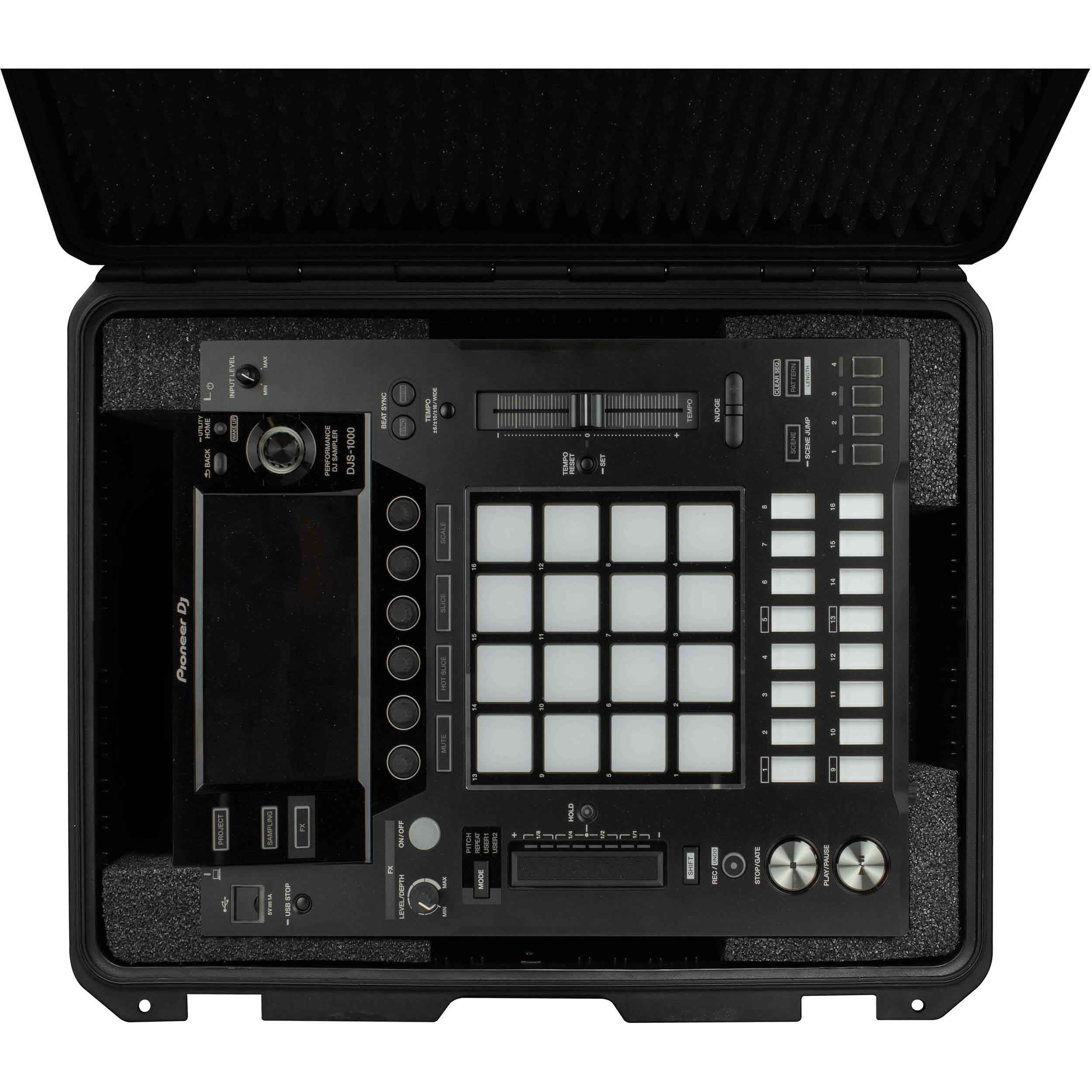 Odyssey VUDJS1000 Dustproof and Watertight Carrying Case for DJS-1000 16 Track Dynamic DJ Sampler - Hollywood DJ