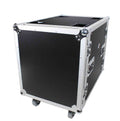 ProX T-12RSS24, 12U Space Amp Rack Mount ATA Flight Case 24 Inch Depth W-Casters - Hollywood DJ