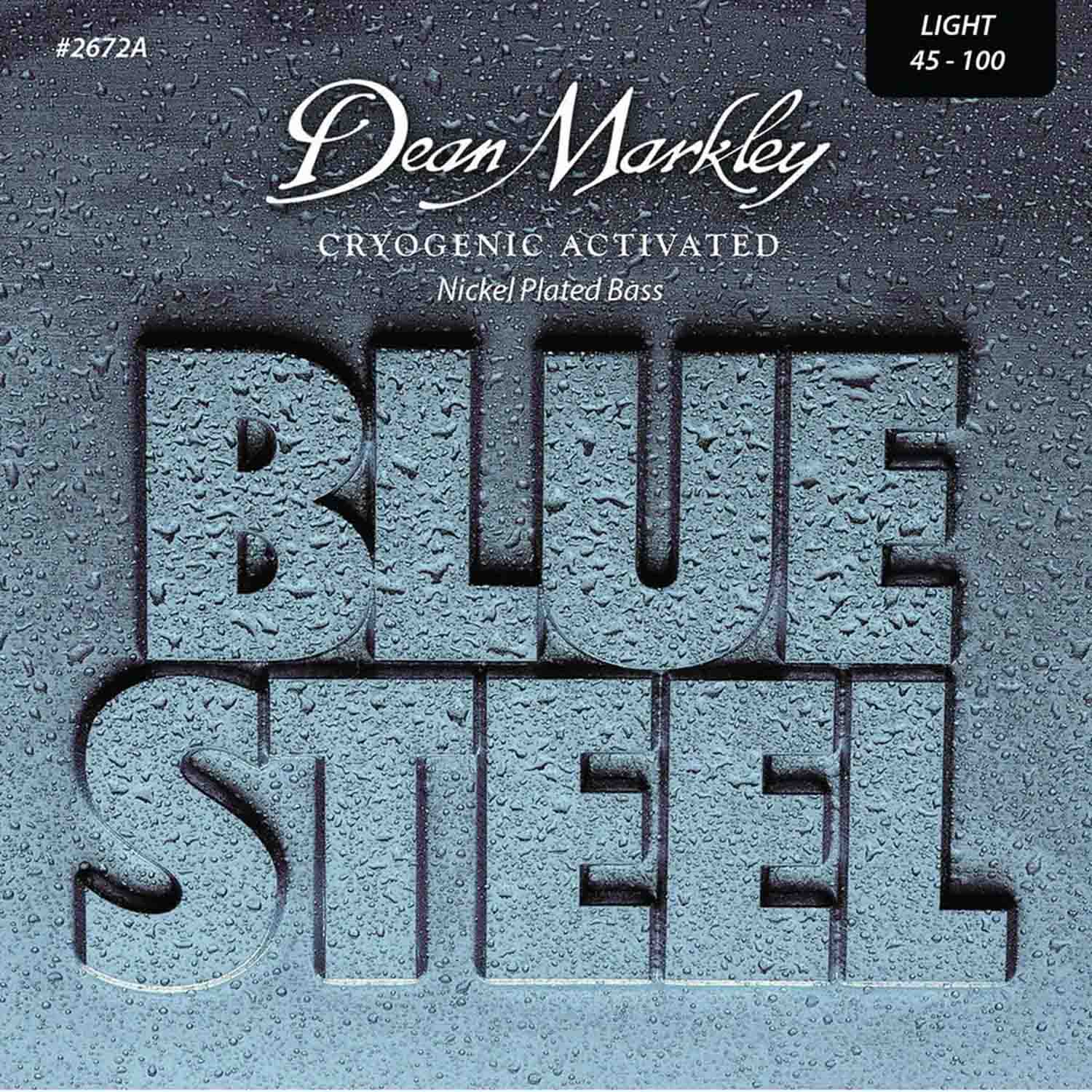 Dean Markley 2672A Blue Steel NPS Bass Guitar Strings, Extra Light, 4-String - 45-100 - Hollywood DJ