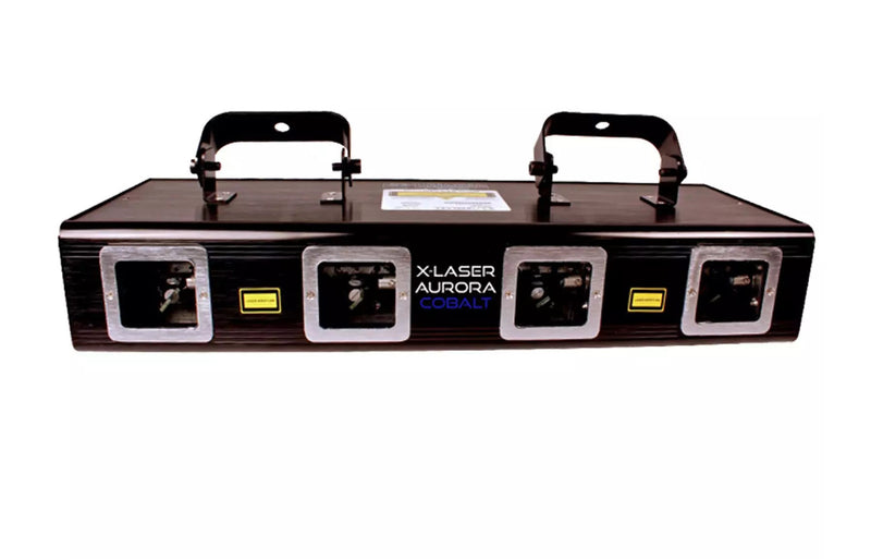 X-Laser Aurora Cobalt Quad Aperture Blue Liquid Sky and Aerial Effects Laser - 1200Mw - Hollywood DJ