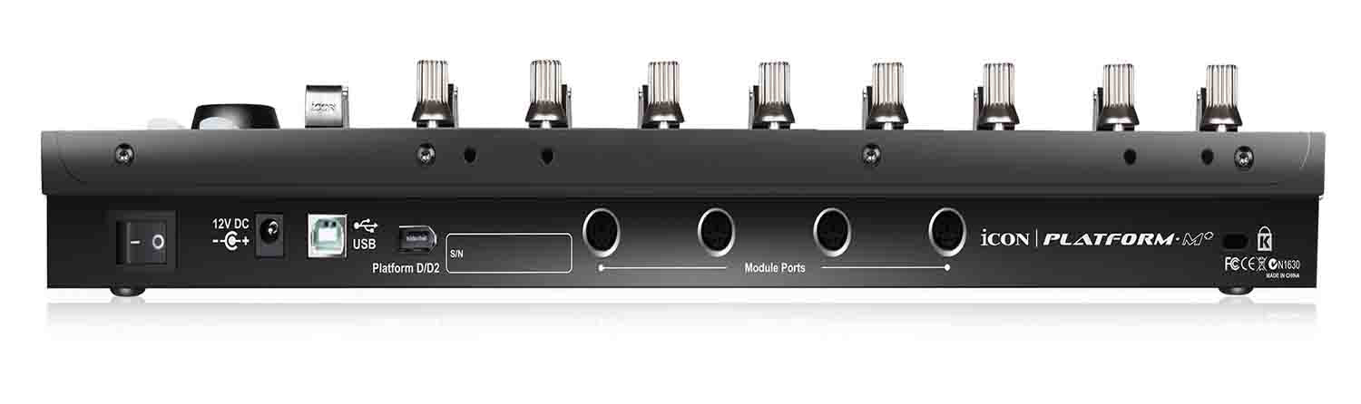 Icon Pro Audio PLATFORM M+ With 9 Motorized Faders Desktop DAW Controller - Hollywood DJ