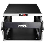 ProX T-6MRSS13ULT DJ Flight Case For 13U Top Mixer With Laptop Shelf - Hollywood DJ