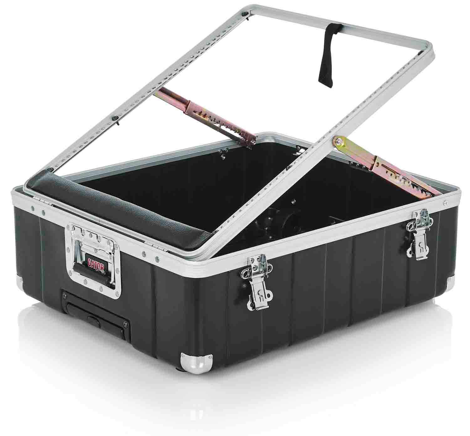 Gator Cases G-MIX-12 PU ATA Molded Pop-Up DJ Mixer Case with Wheels - Hollywood DJ