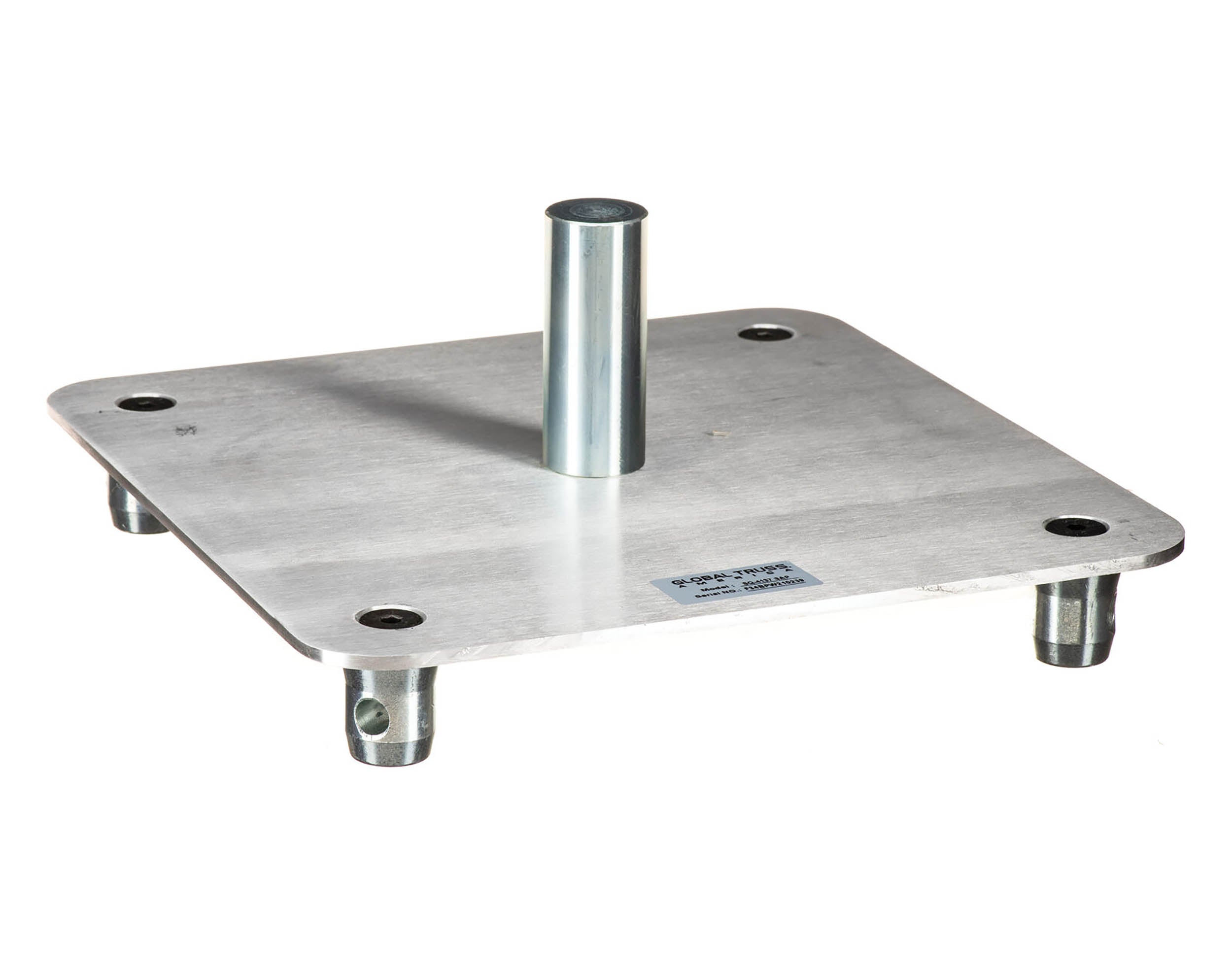 Global Truss SQ-4137 SAP, Base Plate for F34 Square Truss with Speaker Mount - Hollywood DJ