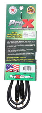Prox XC-MM05 Balanced TRS-M Mini 1/8" to TRS-M Mini 1/8" High Performance Audio Cable - 5 Feet - Hollywood DJ