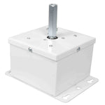 ProX X-MOTOS-WH Motos Universal Mirror Ball Oscillating 1RPM Motor Mounts up to 30" - White Finish - Hollywood DJ