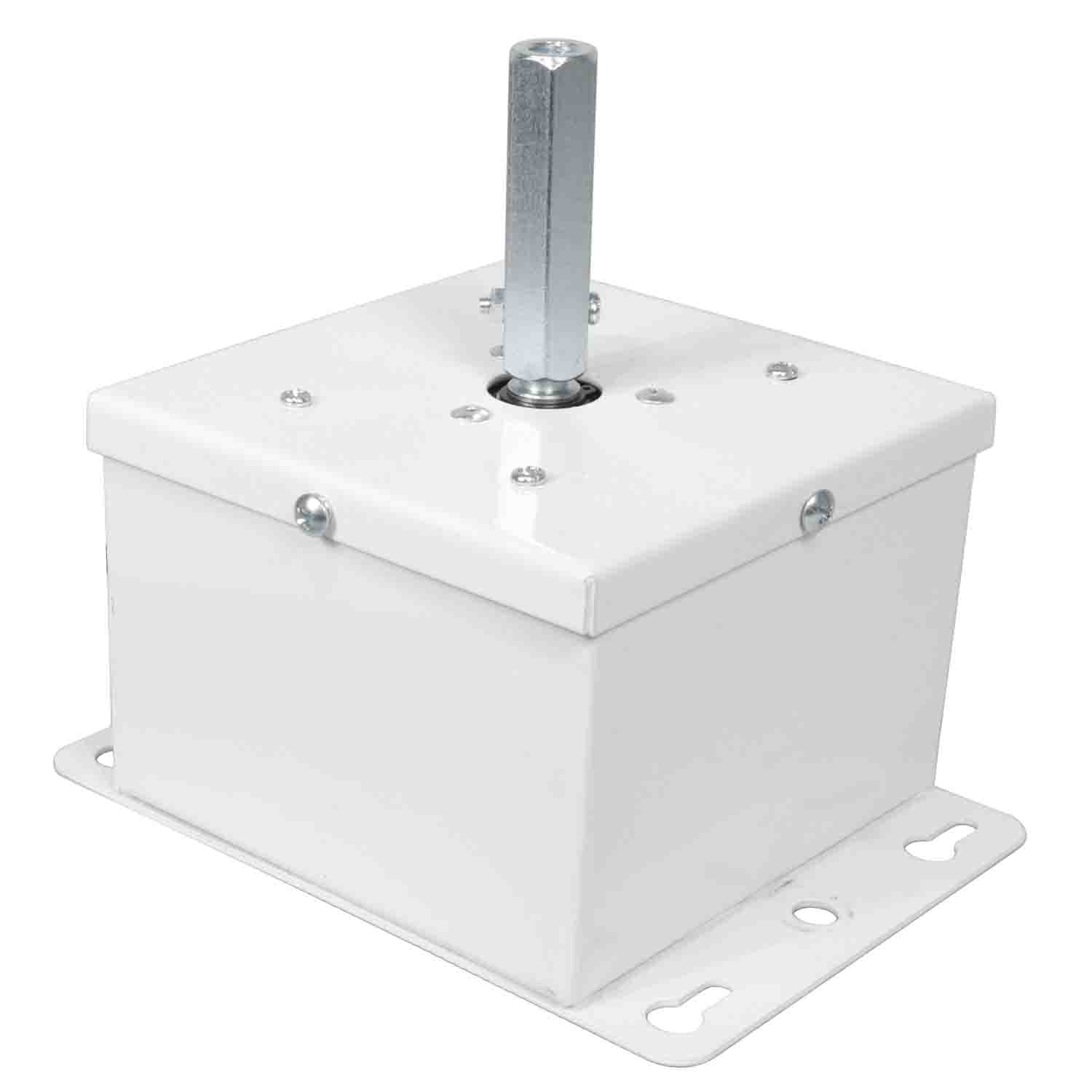 ProX X-MOTOS-WH Motos Universal Mirror Ball Oscillating 1RPM Motor Mounts up to 30" - White Finish - Hollywood DJ