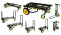 Rock N Roller R8RT Mid 8 in 1 Folding Multicart with 500 lbs. Frame Capacity - Black Rock N Roller