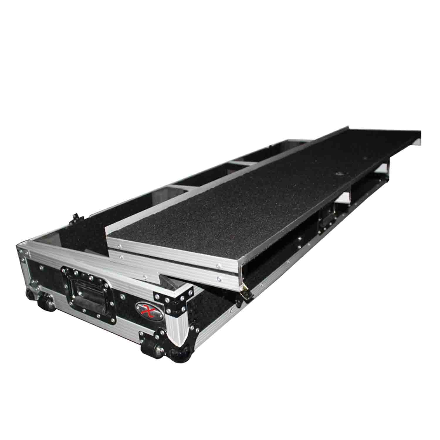 ProX XS-TMC1012WLTFSTND DJ Flight Case Coffin For 10" or 12" Mixer and 2 1200 style Turntables in Standard Mode - Hollywood DJ