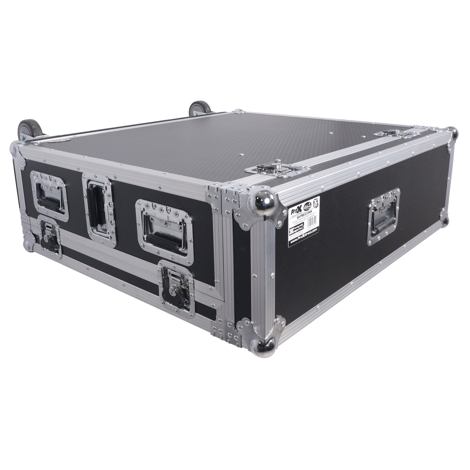 ProX XS-PRE32S64S DHW, ATA Digital Audio Mixer Flight Case for PreSonus STUDIOLIVE 64S 32S 32 Console with Doghouse and Caster wheels by ProX