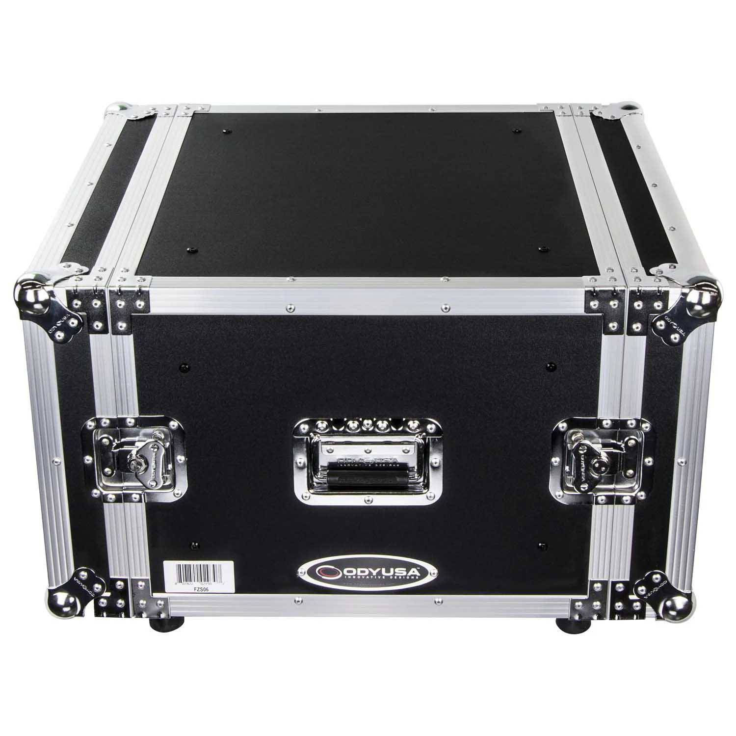 Odyssey FZS06, 6U Shock Mount Rack Flight Case - Hollywood DJ