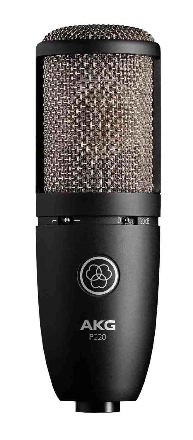 AKG P220 Large-Diaphragm Cardioid Condenser Microphone - Hollywood DJ