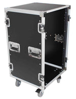 ProX XS-18R18W 18U Space Amp Rack Mount ATA Flight Case with Casters - 18 Inch - Hollywood DJ