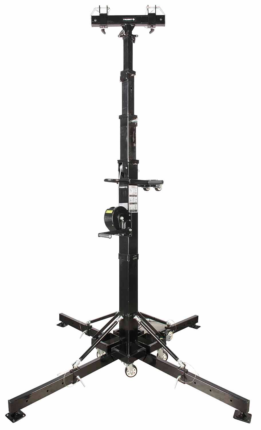 Chuavet Trusst CTCS60, 6 Meters Crank Up Tower Stand With T-Bar Adaptor - Hollywood DJ