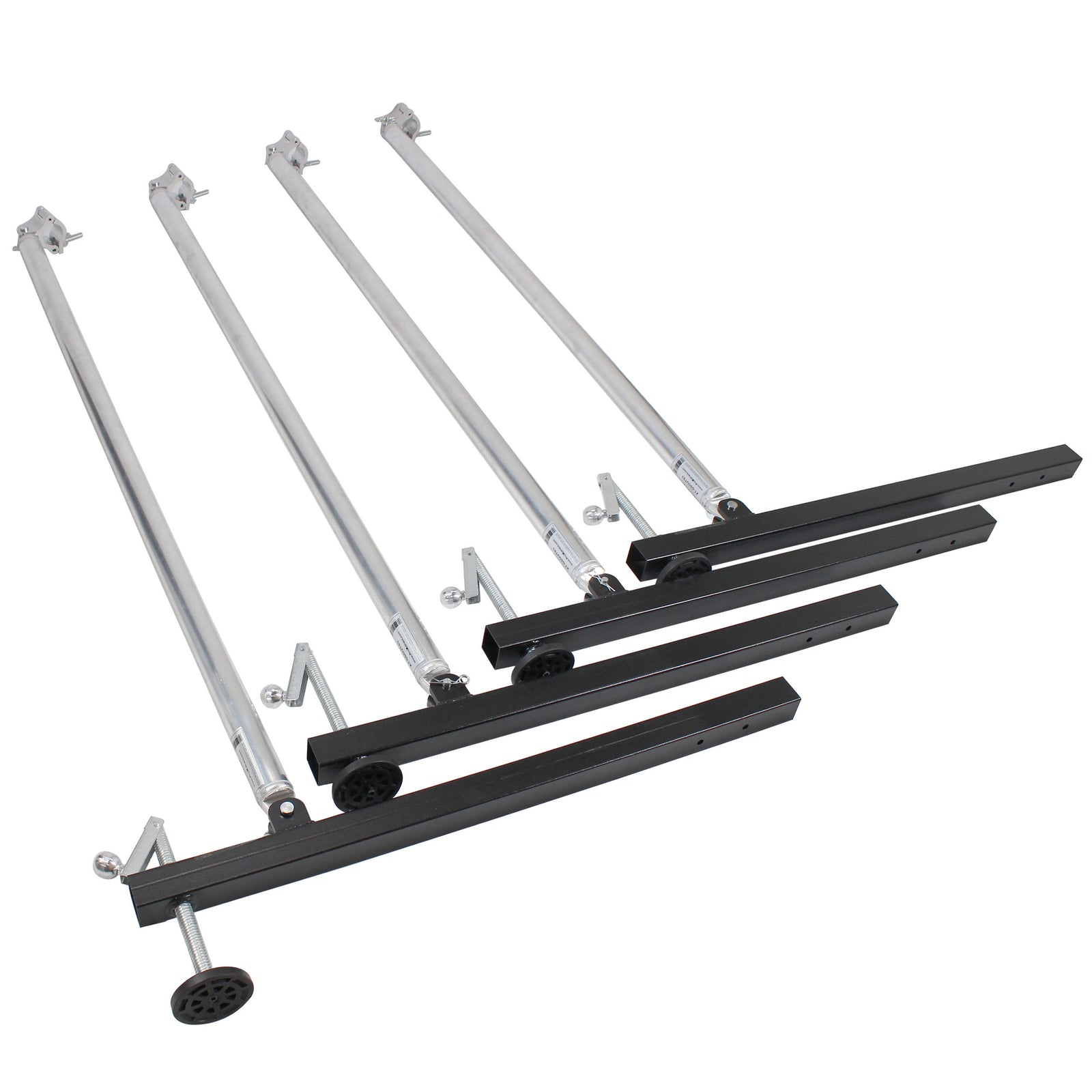 ProX XT-GSBOUTSX4PKG, Ground Support and Leg Stabilizer Package Includes Rolling Base 4x Outrigger Leg Braces ProX Cases