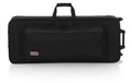 Gator Cases GK-49 Rigid EPS Foam Lightweight DJ Case for 49 Note Keyboards with Wheels - Hollywood DJ