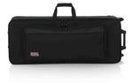 Gator Cases GK-49 Rigid EPS Foam Lightweight DJ Case for 49 Note Keyboards with Wheels - Hollywood DJ