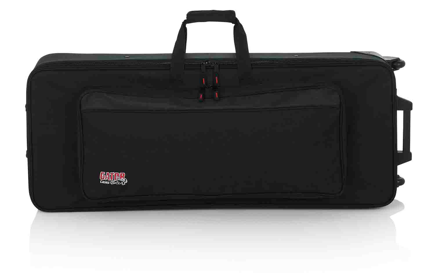 Gator Cases GK-49 Rigid EPS Foam Lightweight DJ Case for 49 Note Keyboards with Wheels - Hollywood DJ